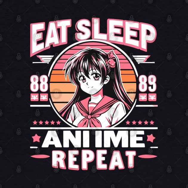 eat sleep anime repeat by AlephArt